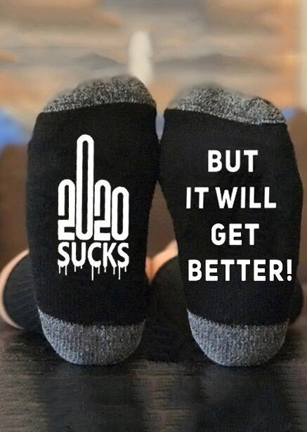 2020 Sucks But It Will Be Better Socks Novelty Letter You Are My Sunshine Socks Novelty Socks